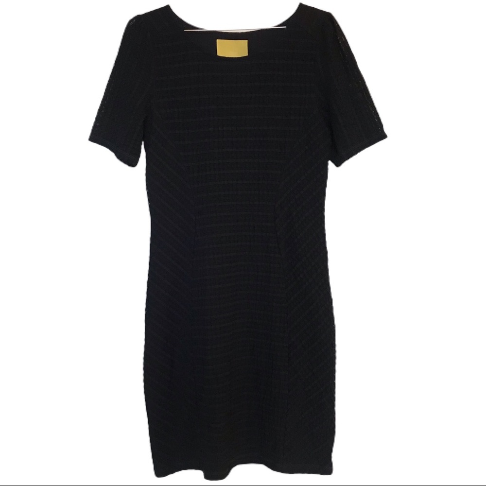 Maeve anthro knee length short sleeve blue dress